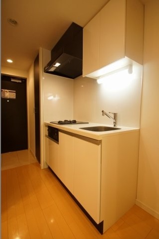 キッチン　「システムキッチン二口ガスコンロ」