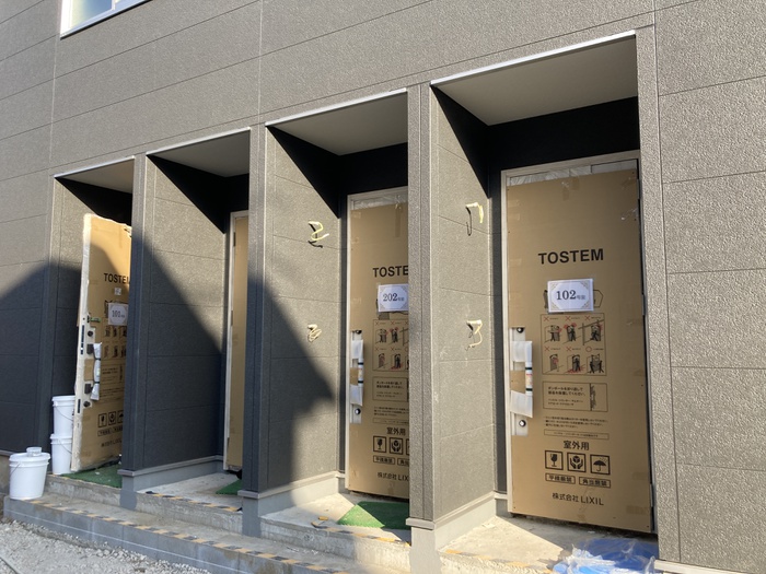 建物外観　建築中