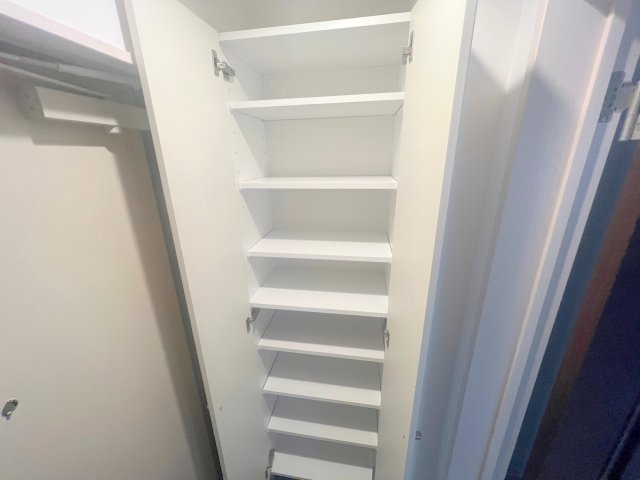 収納　女性にうれしい大きめのシューズボックス。