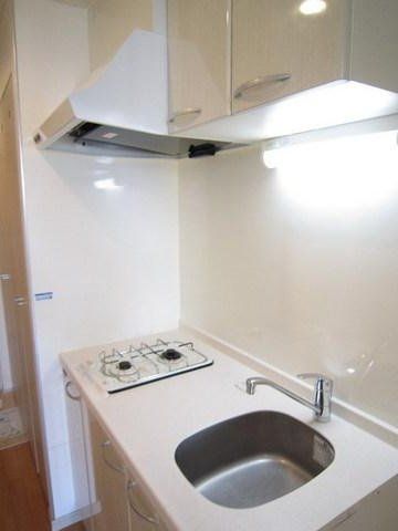 キッチン　２口ガスシステムキッチン