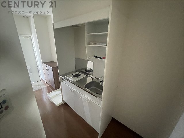 キッチン　ガスコンロ付きのキッチン！