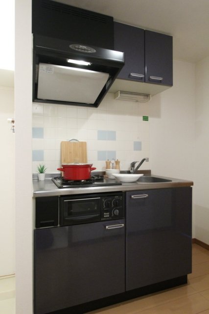 キッチン　システムキッチン（2口ガスコンロ）/※家具 小物はイメージで