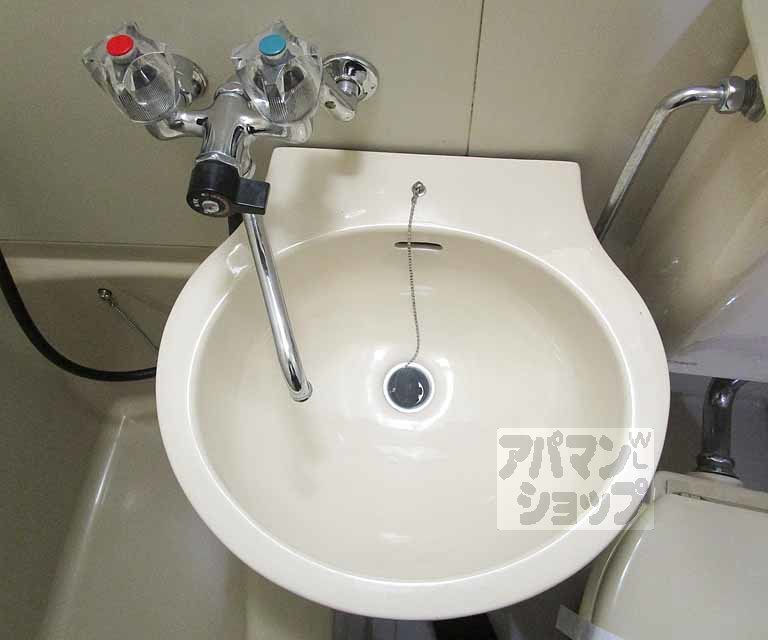 洗面設備　２０３号室の写真です。