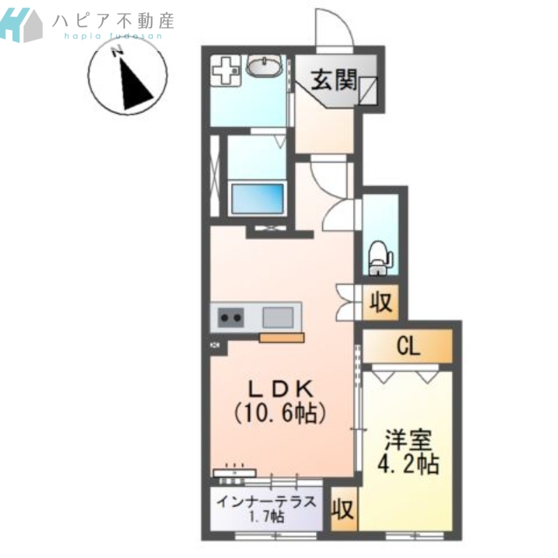 ホクレアIIの間取り写真