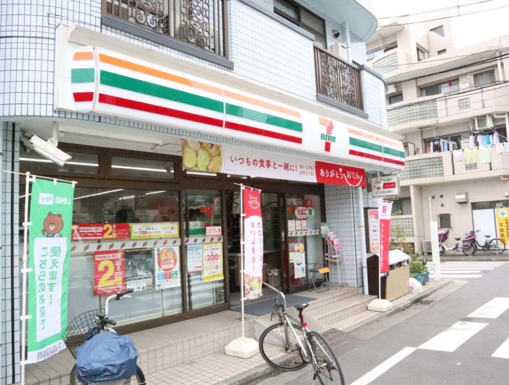 コンビニ　セブンイレブン 江東東砂8丁目店（コンビニ）まで448m