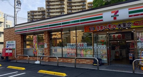コンビニ　セブンイレブン 吹田新芦屋上店（コンビニ）まで413m