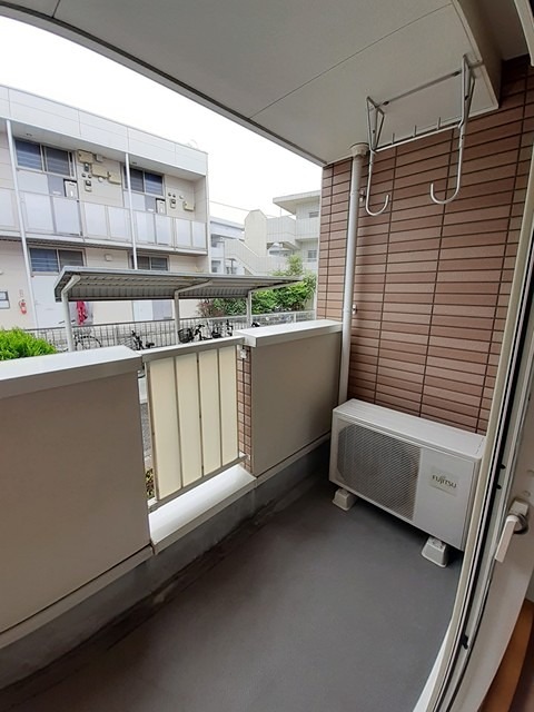バルコニー　南東向きです。