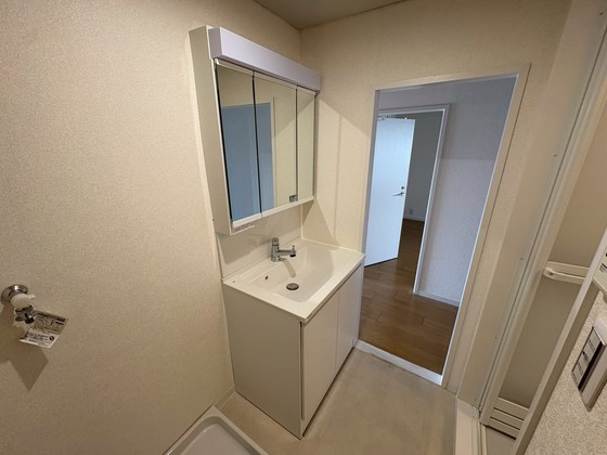 洗面設備　※別の部屋の写真です