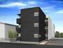 建物外観　外観パース　オートロック付　宅配ＢＯＸ有り
