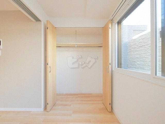 収納　衣類の収納に便利なクローゼットが付いています！