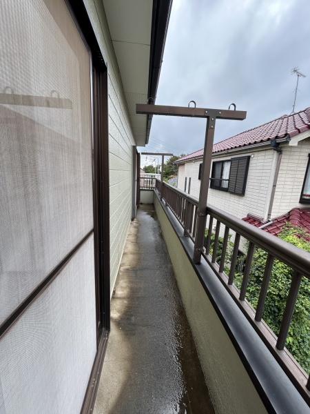 バルコニー　日当たりいいです！