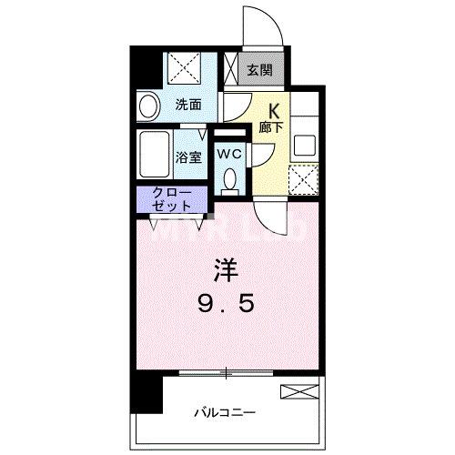 ＪＲ篠栗線 柚須駅 徒歩12分 8階建 築11年の間取り写真