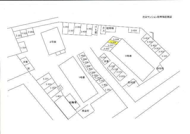 その他　駐車場の区画図です