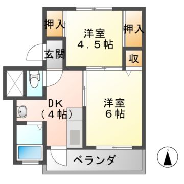 ビレッジハウス平出2号棟の間取り写真
