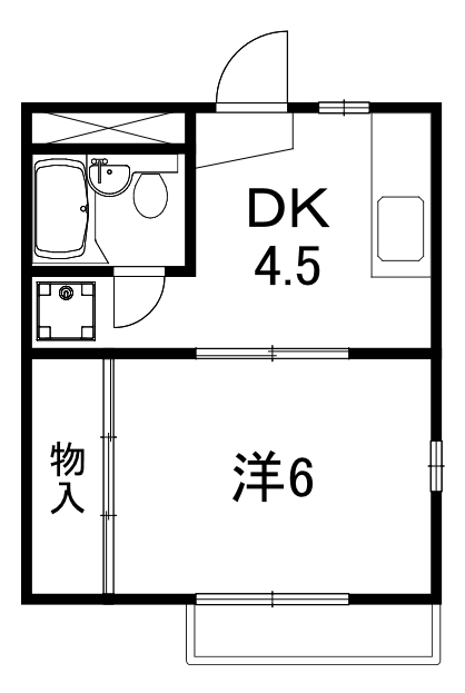 ベア-ハイツの間取り写真
