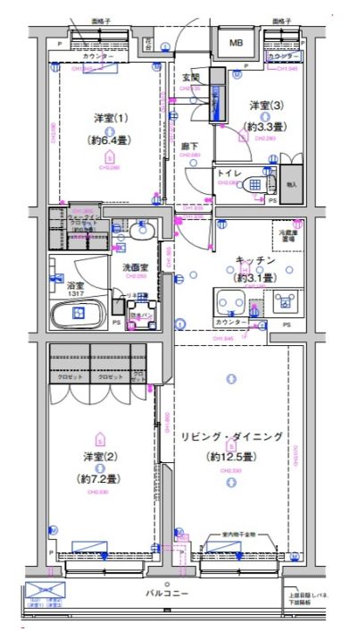 サステナブランシェ本行徳の間取り写真