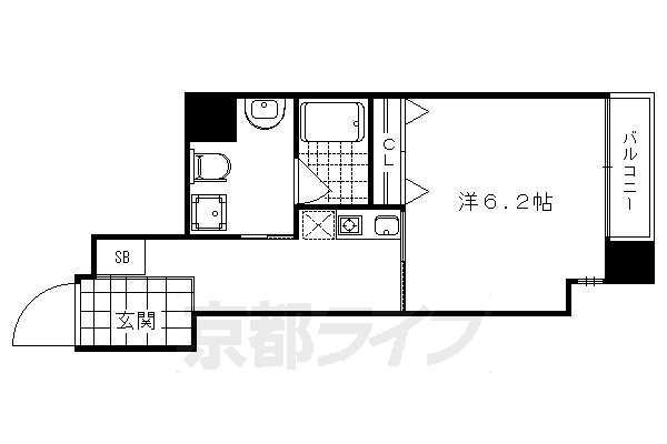 HF河原町二条レジデンスの間取り写真