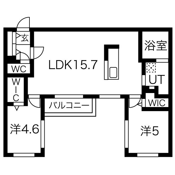 地下鉄南北線 澄川駅 徒歩8分 4階建 築3年の間取り写真
