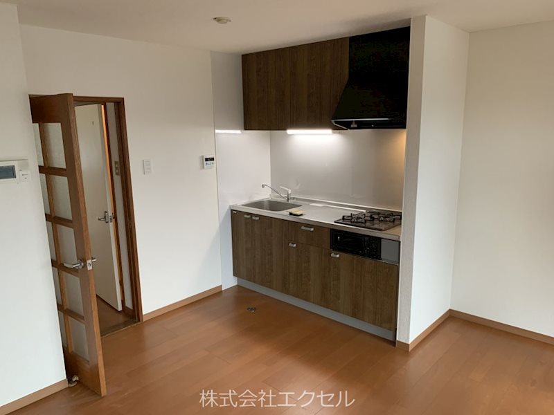 キッチン　２口ガスコンロ付のキッチンです。
