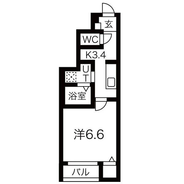 ＪＲ常磐線 太子堂駅 徒歩10分 2階建 築2年の間取り写真