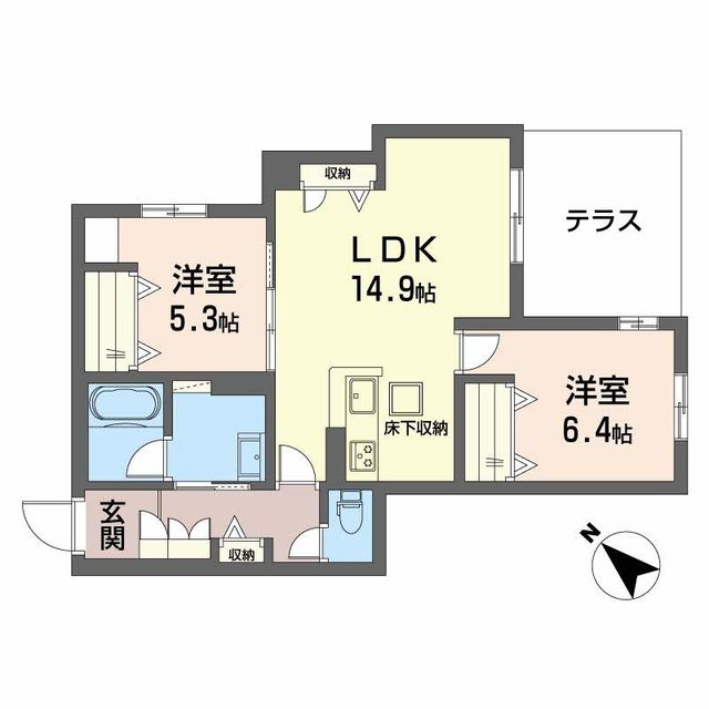 シャーメゾン グラニテの間取り写真