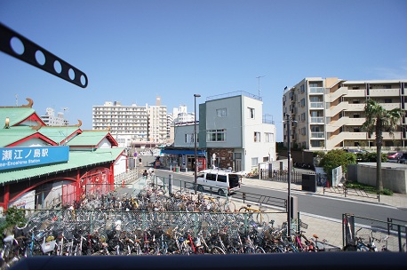 眺望　駐輪場の為日当り良好！片瀬江の島駅は目の前です！