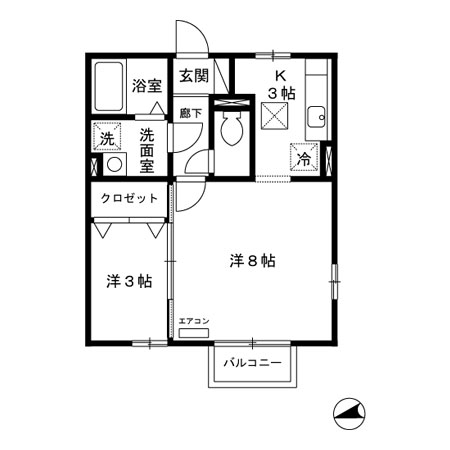 フリーダムコートIIの間取り