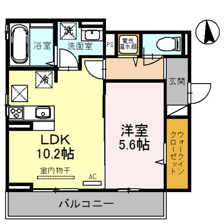 アダージョ富田の間取り