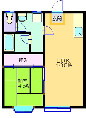 リバーサイド古川の間取り