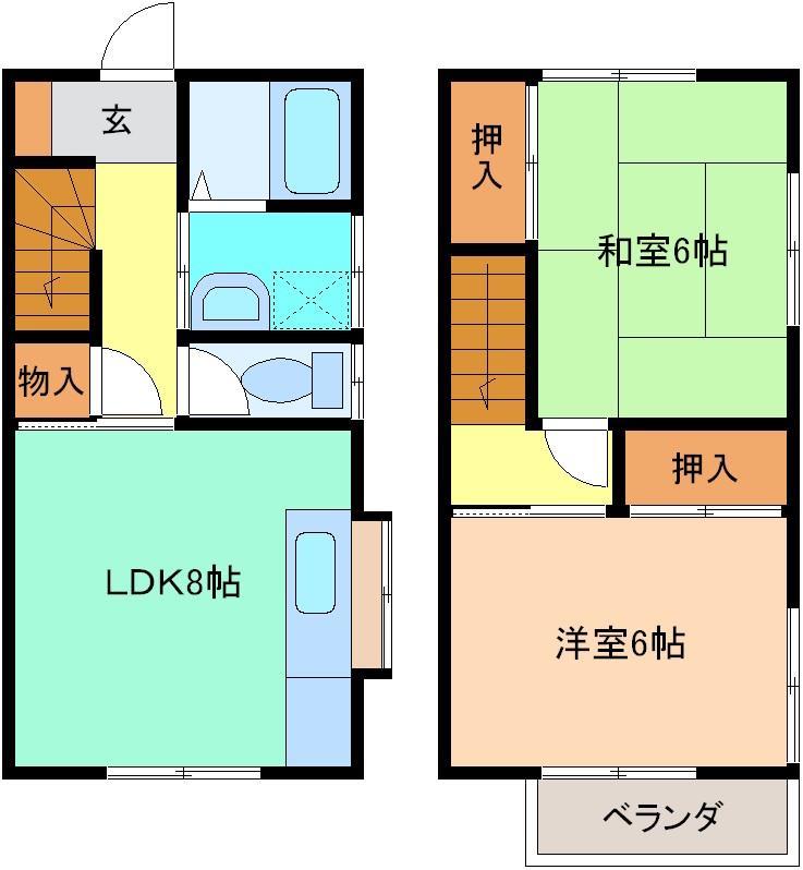 ハイツ峯の間取り