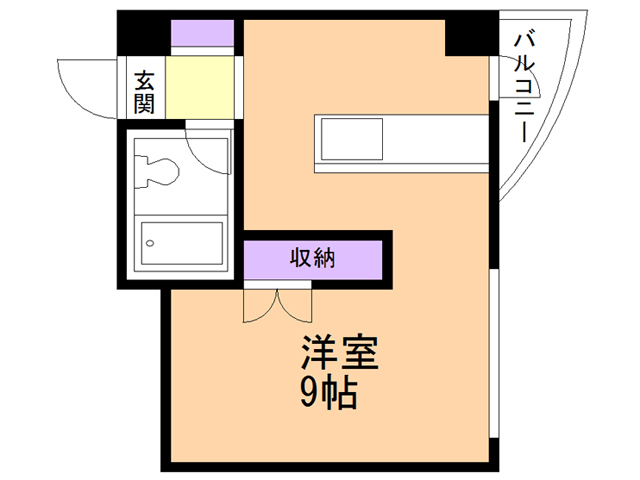 函館市宝来町のマンションの間取り