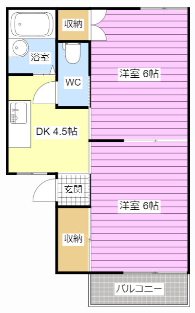 プリモーロKの間取り