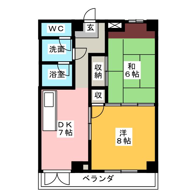 コーポ静岡二番町の間取り