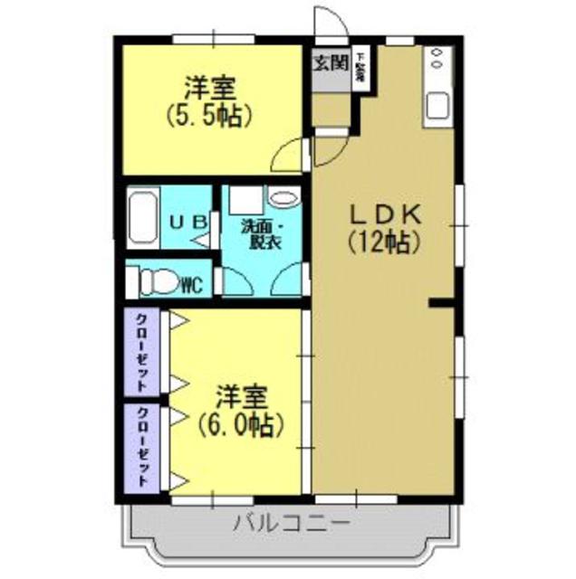 第２中山ハイツの間取り