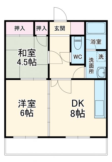 アーバンポイント鳴海の間取り