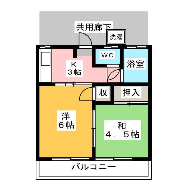 カネフクコーポの間取り