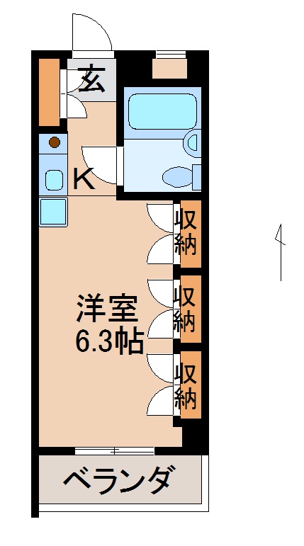 ライズワン和歌山Stの間取り