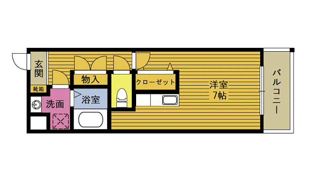 アンソレイエ・Ｋの間取り