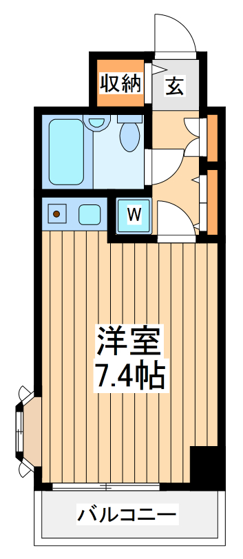 川崎市幸区南幸町のマンションの間取り