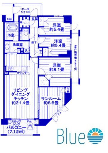 ジェイパークヒルズ上大岡の間取り