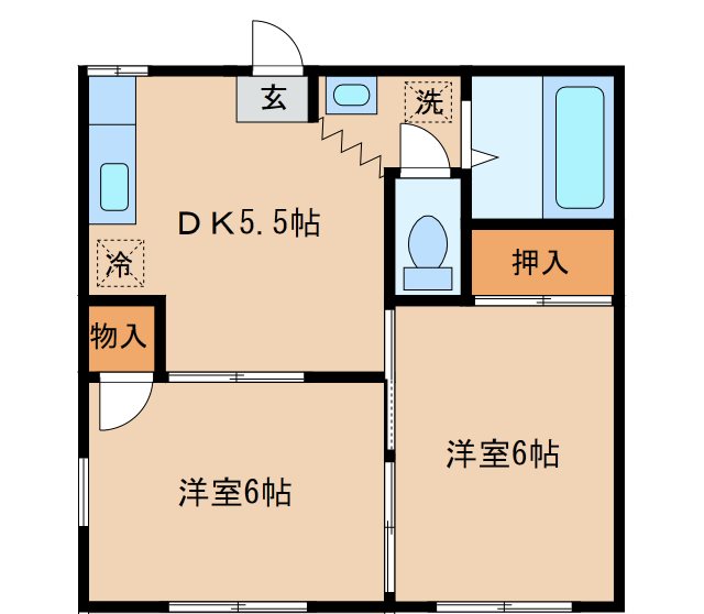 グリーンヴィラ　Ａの間取り