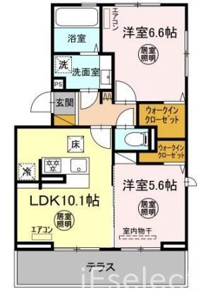 市原市五井のアパートの間取り