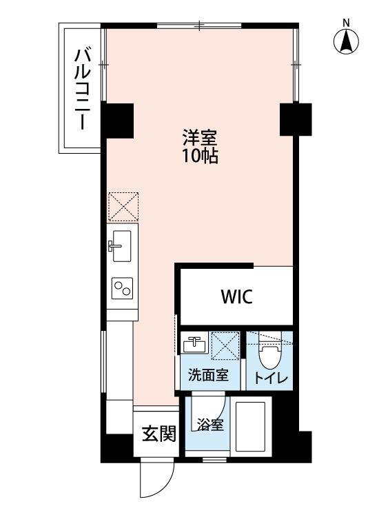 北九州市小倉北区真鶴のマンションの間取り