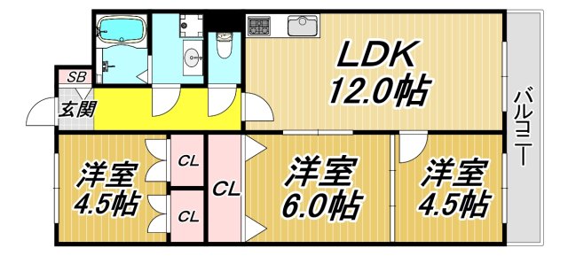 イマキタハイツ59の間取り