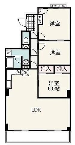 静岡市葵区紺屋町のマンションの間取り