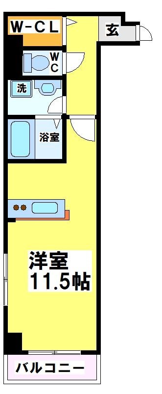 府中市住吉町のマンションの間取り