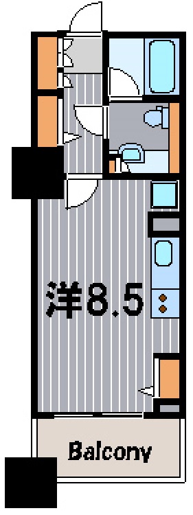 横浜市神奈川区金港町のマンションの間取り