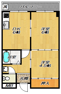 第三シャルマン四條畷の間取り