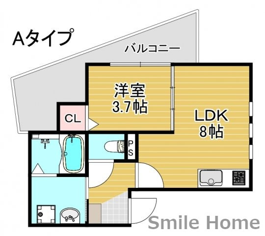 【ル・レーヴ帝塚山の間取り】