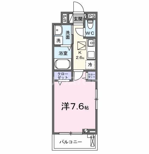 松戸市秋山のアパートの間取り